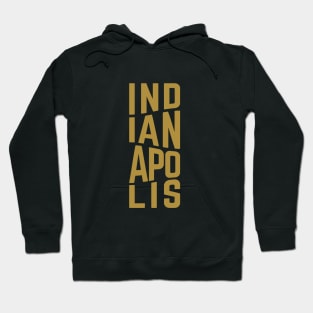 Indianapolis City Typography Hoodie